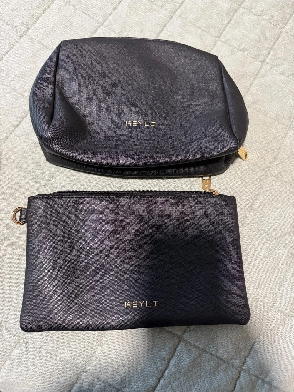 Black Women's Cosmetic Pouch Duo
